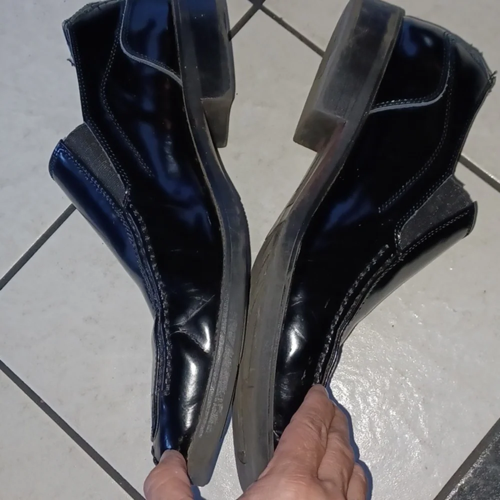 Bacco Bucci Black Leather Loafer Dress Shoes